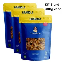Kit 3 Granola Tradicional Castanha Pacotes 1,2kg Tia Sônia Foto  mini 1