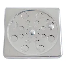 Kit 3 Grelha Ralo Inox Quadrado 10x10 Fecho Anti Odor Inseto Foto mini 2