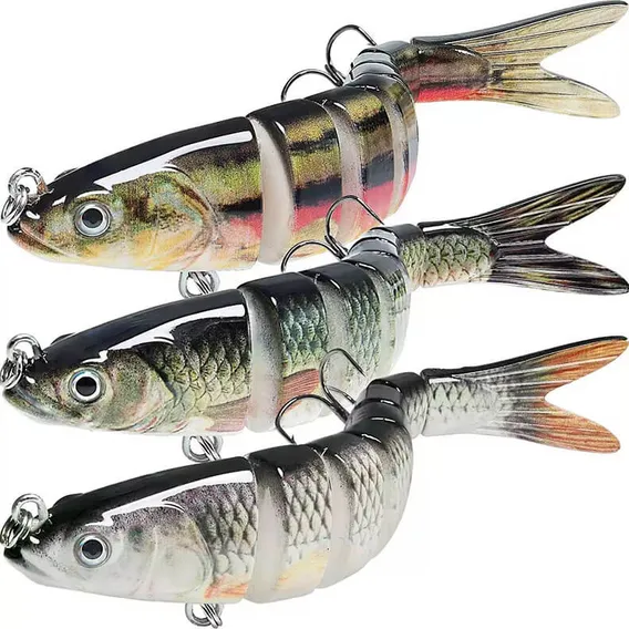 Kit 3 Isca Artificial Lambari Grande Tucunaré Dourado 14cm Foto 1