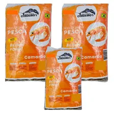 Kit 3 Isca Em Pó Camarão Massa Pesca Tilápia Pacu Tamba 500g Foto  mini 1