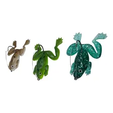 Kit 3 Iscas Artificiais Frog Sapo Perereca Traíras Tucunaré Cor Foto mini 4