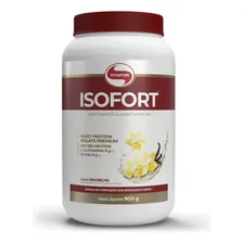 Kit 3 Isofort Whey Protein Isolado 900g - Baunilha Vitafor Foto mini  3