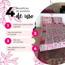 Kit 3 Jogo De Lençol Casal Malha Com Fronha Estampas Sortida Foto mini 3