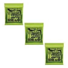 Kit 3 jogos de Cordas 010-046 P/ Guitarra Regular Slinky Ernie Ball Foto  mini 1