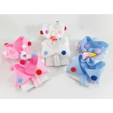 Kit 3 Laços Bebe Menina Faixa Kids Pom Pom Cor Branco Foto mini  2