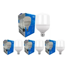 Kit 3 Lâmpada Led Bulbo 50w Alta Potência E27 Bivolt 6500k Foto  mini 1