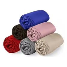 Kit 3 Lençol De Cama Queen Avulso Com Elástico Cores Desenho Do Tecido Liso Foto mini  3