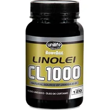 Kit 3 Linolei Cl 1000 Óleo De Cártamo Unilife 120 Cápsulas Sabor Sem Sabor Foto mini 2