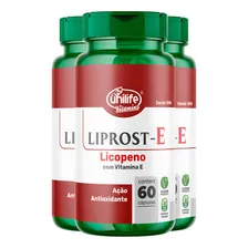 Kit 3 Liprost E Licopeno Com Vitamina E Unilife 60 Cápsulas Sabor Sem Sabor Foto mini  3