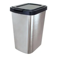 Kit 3 Lixeiras Cesto Banheiro Cozinha Plastico Lixeira Click Foto mini 1