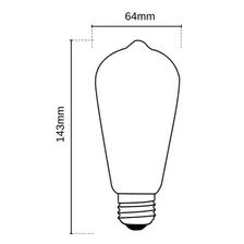Kit 3 Lâmpada Led Decorativa St64 Vintage Filamento 4w 2200k Empório G Foto mini 2