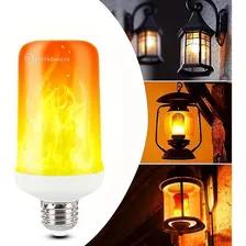Kit 3 Lâmpadas Led Bulbo Efeito Chama Fogo Tocha Bivolt E27 Foto mini 1