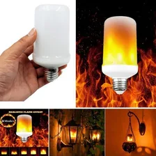 Kit 3 Lâmpadas Led Bulbo Efeito Chama Fogo Tocha Bivolt E27 Foto mini 3