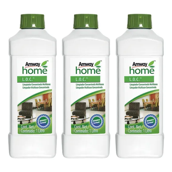 Kit 3 Loc Limpador Multiuso Amway Concentrado 1l Foto 1