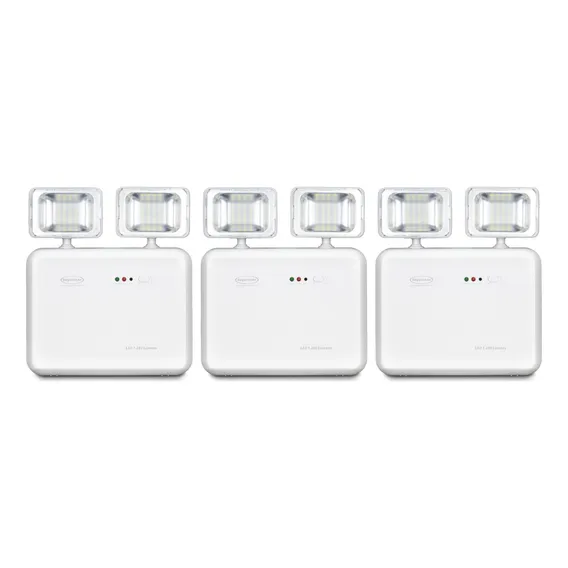 Kit 3 Luminária De Emergência 1200 Lumens 2 Faról Segurimax Foto 1