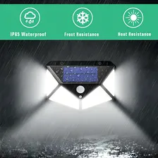 Kit 3 Luminária Energia Solar Parede 100 Led Sensor Presença Foto mini 4