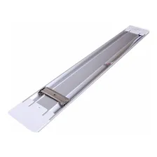 Kit 3 Luminária Lâmpada Led Tubular Sobrepor Slim Bivolt 120cm 3000k Branco Quente Completa 40w 110v/220v (bivolt) Foto mini 2