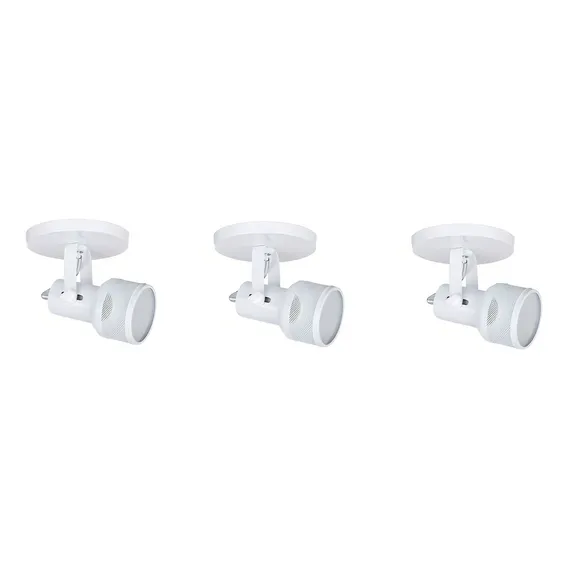 Kit 3 Luminaria Spot Sobrepor Tela Par20 E27 Led Estrutura Branco Foto 1