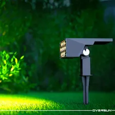 Kit 3 Luminaria Spot Solar Espeto Refletor Jardim Led Luz 12h 3000k Quente Oversun Foto mini 2