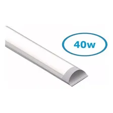 Kit 3 Luminaria Tubular Led Sobrepor Slim 40w 6500k 120cm Cor Branco Bivolt Foto mini 2