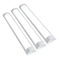 Kit 3 Luminárias Lineares 20w 6500k 60cm Luz Fria Foto mini 1