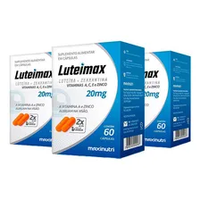 Kit 3 Luteimax Luteína & Zeaxantina - 60 Cápsulas Maxinutri Foto mini 1