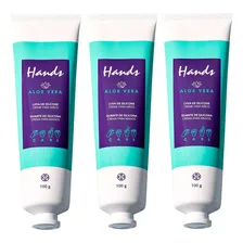 Kit 3 Luvas Silicone Hidratante Creme Para As Mãos Aloe Vera Foto mini 1