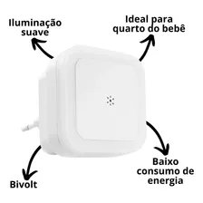 Kit 3 Luz Noturna Led Luminária Abajur De Tomada Com Sensor Foto mini  2