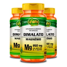 Kit 3 Magnésio Dimalato Unilife Vitamins 60 Cápsulas Foto mini 1