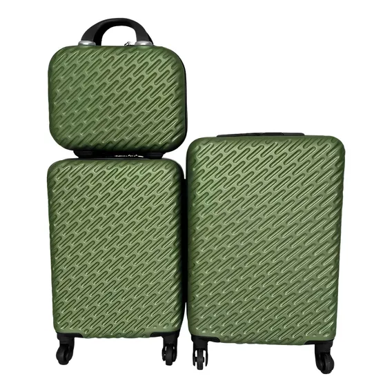 Kit 3 Malas De Viagem Verde Militar Foto 1