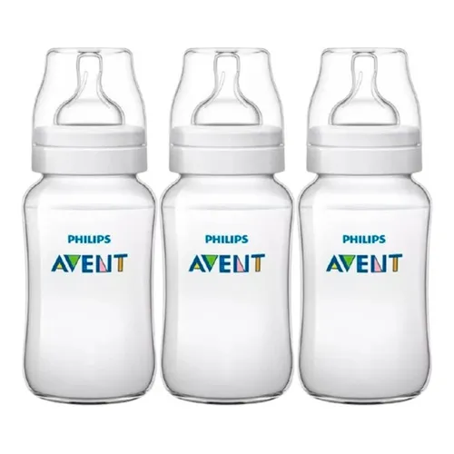 Kit 3 Mamadeira Avent Classica Philips 260ml 1-3 Meses Foto 1