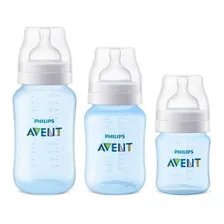Kit 3 Mamadeira Classic 125, 260, 330ml Philips Avent Cor Azul Foto mini 1