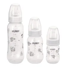 Kit 3 Mamadeira Kuka Natural Color Bico Orto 250 160 70 Foto mini 1