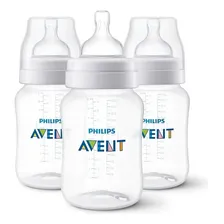 Kit 3 Mamadeiras Avent Clássica Anti Cólica 260ml Cor Neutra Foto mini  2