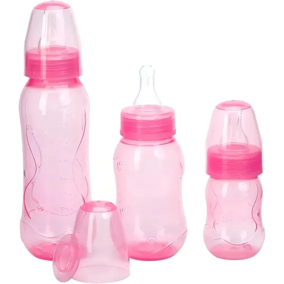 Kit 3 Mamadeiras Kuka Aquarela Redondo Cor Rosa Foto 1