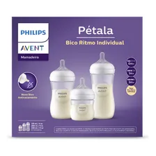 Kit 3 mamadeiras Pétala anticólica 125/260/330ml Avent Foto mini 2