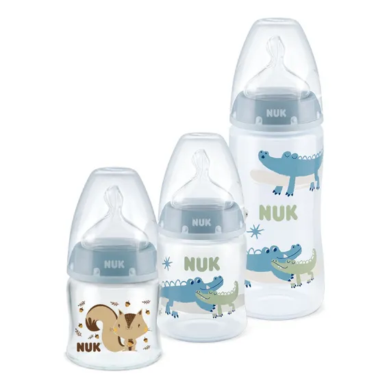 Kit 3 Mamadeiras Starter Azul 90/150/300ml First Choice ? NUK Foto 1