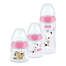 Kit 3 Mamadeiras Starter Rosa 90/150/300ml First Choice Nuk Foto mini 1