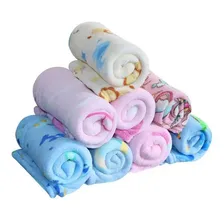 Kit 3 Mantas Cobertor Microfibra Infantil BebĂȘ Estampada Cor Menina Foto mini 1