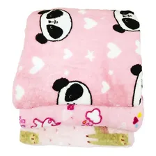 Kit 3 Mantas Cobertor Microfibra Infantil BebĂȘ Estampada Cor Menina Foto mini 2