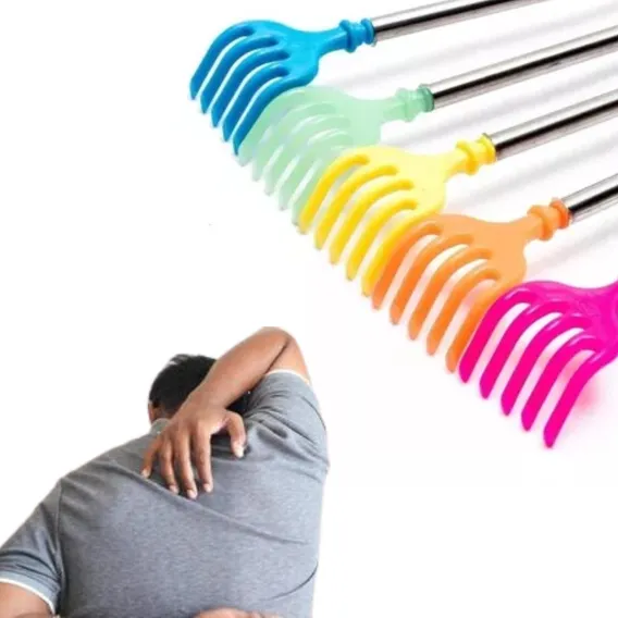 Kit 3 Mãozinha P/ Coçar Costas Cabeça Pernas Pés Cabelo Mão Cor Sortido Foto 1