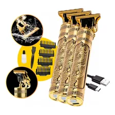 Kit 3 Máquininhas Corta Cabelo Barba Sem Fio Perfect Barber Foto mini 2