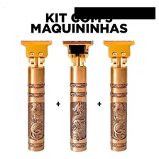 Kit 3 Maquininhas Dourada Remove Todo Pelo Acabamento Foto mini 2