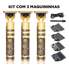 Kit 3 Maquininhas Dourada Remove Todo Pelo Acabamento Foto mini 3