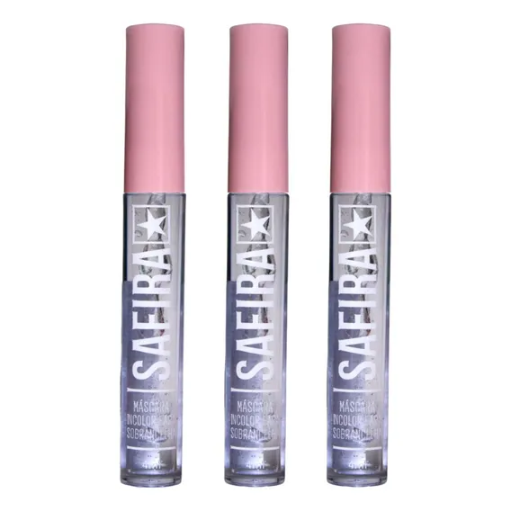 Kit 3 Máscaras Incolor Gel Para Sobrancelha 4ml Safira Care Cor Transparente Foto 1