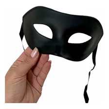 Kit 3 Máscaras Veneza Básica Fosca Preta Baile De Carnaval Foto mini  2