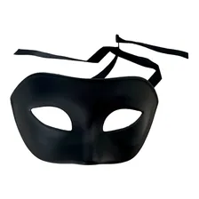 Kit 3 Máscaras Veneza Básica Fosca Preta Baile De Carnaval Foto mini  3
