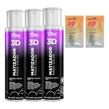 Kit 3 Matizador Magic Color - Tradicional Efeito Prata 500ml Foto mini 2