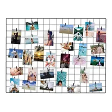 Kit 3 Memory Board Painel Fotos Preto 60x80 Tela Aramada Aramado Foto  mini 1
