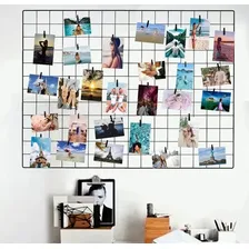Kit 3 Memory Board Painel Fotos Preto 60x80 Tela Aramada Aramado Foto mini  2